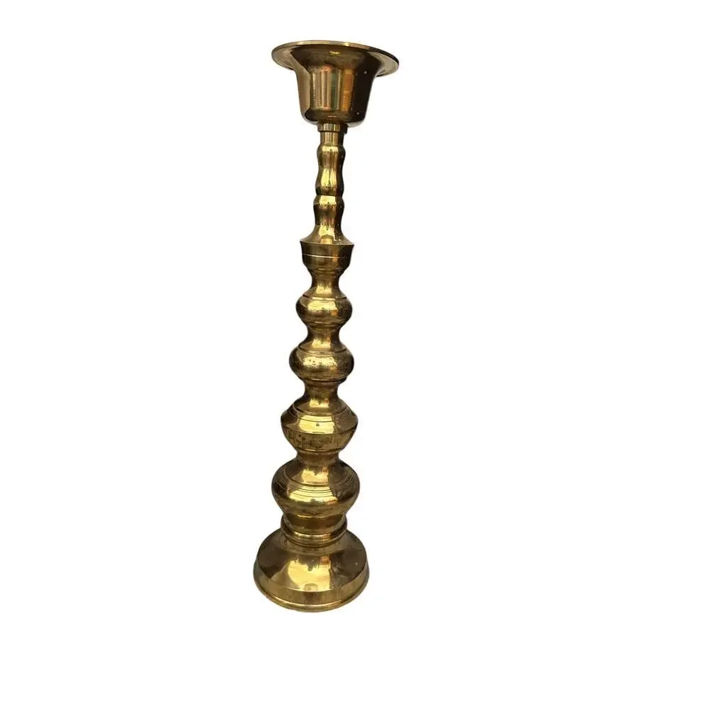 Vintage Brass Gold Candle Holder 15